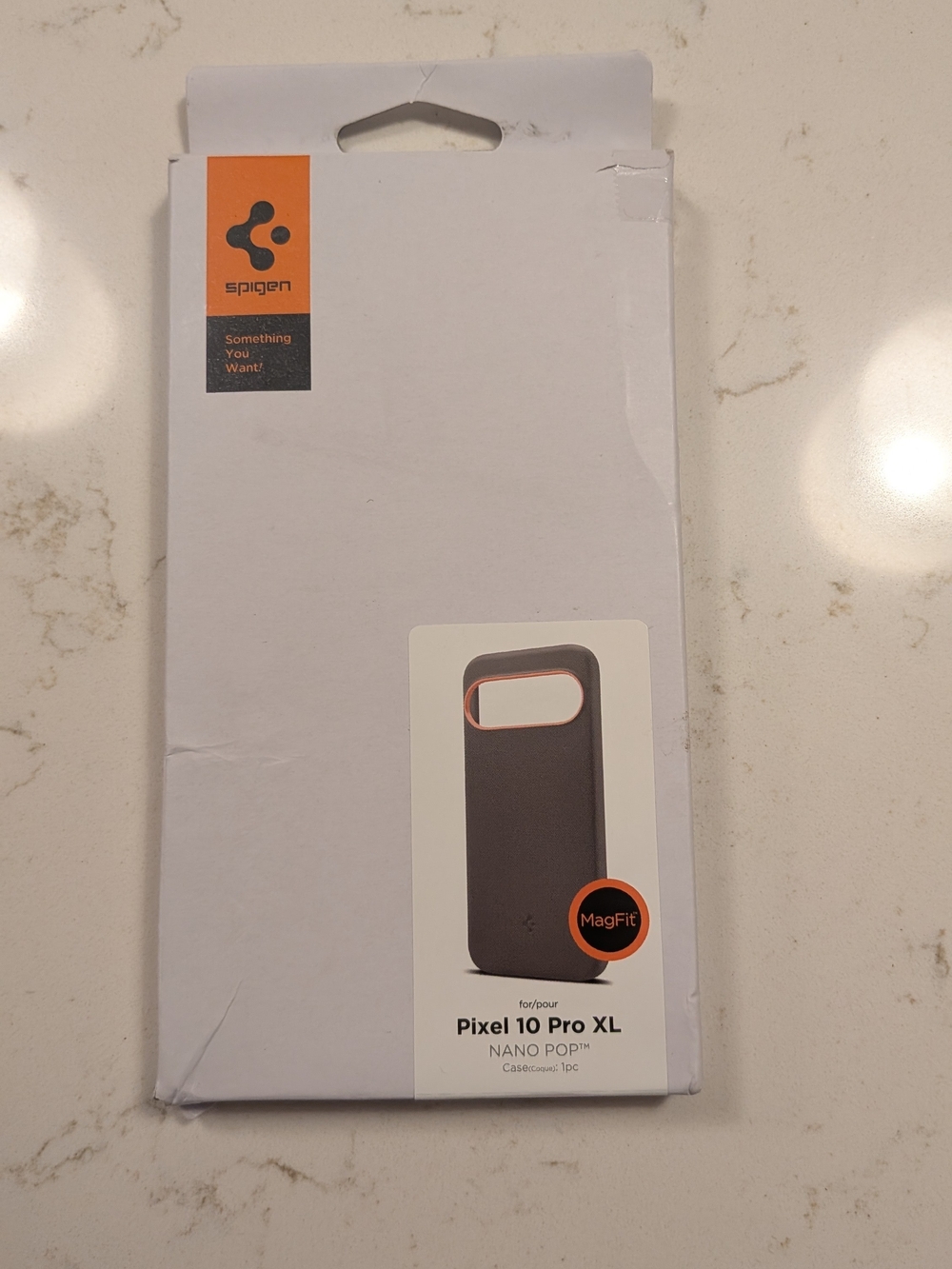 Spigen Pixel 10 Pro XL Nano Pop Case - Gray with Orange Accent